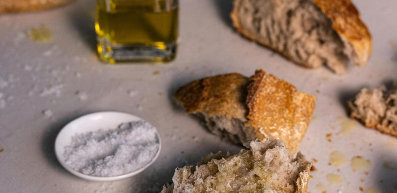 Bread. Olive Oil. Salt.