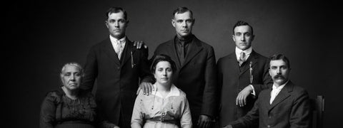 The Prutch family, Sicily, early 1900s. David's paternal grandfather's family, photographed before emigrating to America.
