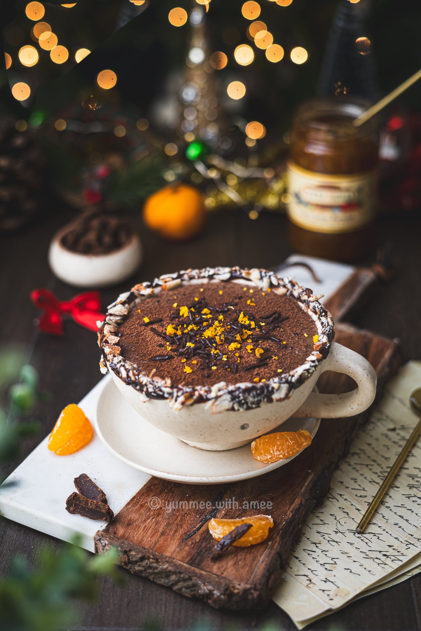 Orange Almond Hot Chocolate