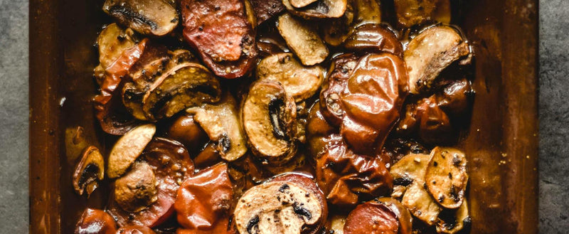 The Base Layer — Sun Dried Tomato Paté Roasted Mushrooms