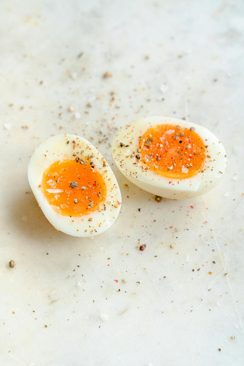 Soft-Boiled Eggs —with Tomato Paté & EVOO