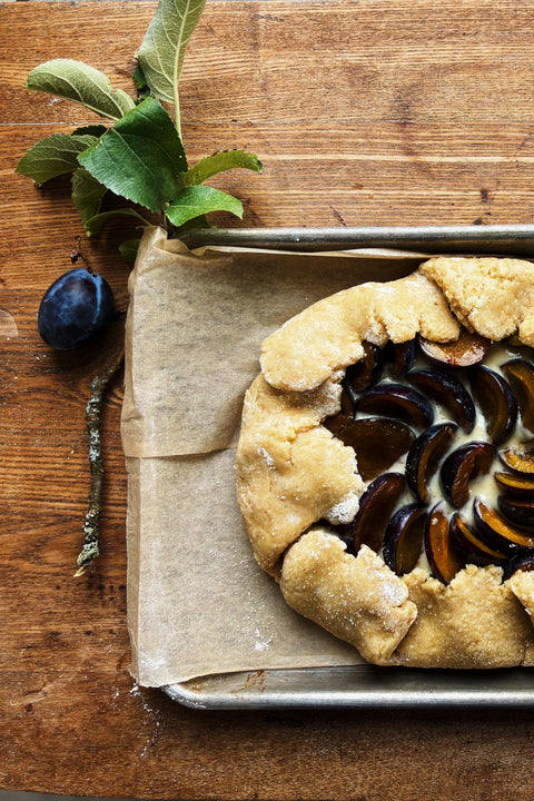 Plum Crostata — with Almond Cream